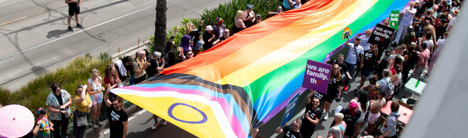 Flagworld Creates Showstopping Pride Flag with Thorne Harbour Health