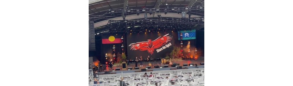Aboriginal and TSI Flags at the Festival