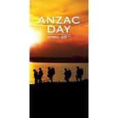 ANZAC Day Flag  - Five Soldiers Walking (44)