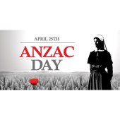 ANZAC Day Flag  -  Nurse and Red Poppy (64)