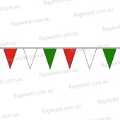 Pennant Bunting Red, White, Green