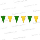 Pennant Bunting Green & Gold