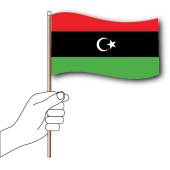 Libya Hand Flag Handwaver