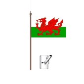 Wales Flag Bracket and Pole Kit