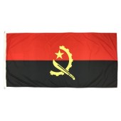 Angola flag 1800mm x 900mm (Knitted)