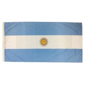 Argentina Flag with Emblem 1800mm x 900mm (Fully Sewn, Vertical Sleeve) 