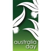  Australia Day Flag Green with Gum Leaves (26)