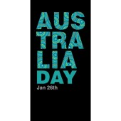  Australia Day Flag Aqua Blue Horizontal (60)
