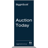 Biggin & Scott Auction Today Pull Up Banner Silver Base