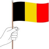 Belgium Hand Flag Handwaver