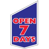 Open 7 day shop front banner