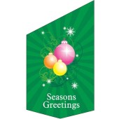 Seasons Greetings Xmas Bauble Shop Front Banner