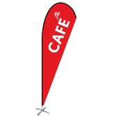 Cafe Medium Teardrop Flag Kit
