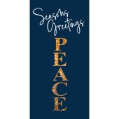 Christmas Flag Blue Seasons Greetings Peace (104)