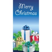 Christmas Flag Blue with Presents (82)