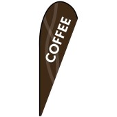 Coffee Medium Brown Teardrop Flag Kit