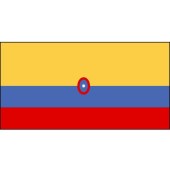 Colombia Flag with Emblem 1800mm x 900mm (Knitted)