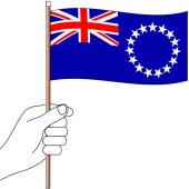 Cook Island Hand Flag Handwaver