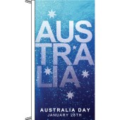 Australia Day flag, flagpole vertical finish