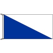 Royal Blue and White Flag