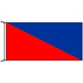 Red and Royal Blue Flag