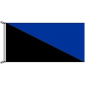 Black and Royal Blue Flag
