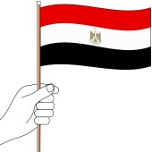 Egypt Hand Flag Handwaver