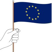 European Union Hand Flag Handwaver