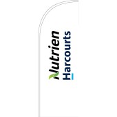 Nutrien Harcourts (2020) White Small Feather Flag