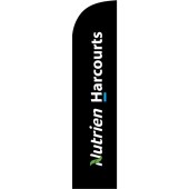 Nutrien Harcourts (2020) Black Feather Flag 