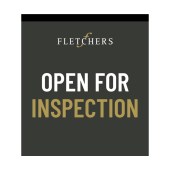 Fletchers Open for Inspection 900mm x 1800mm (Double Sided Flag)