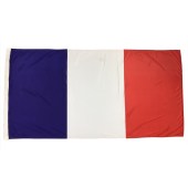 French Flag 1800mm x 900mm (Fully Sewn, Vertical Sleeve) 