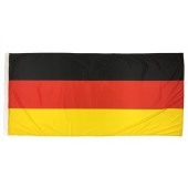 German Flag 1800mm x 900mm (Fully Sewn, Vertical Sleeve) 