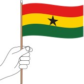 Ghana Hand Flag Handwaver