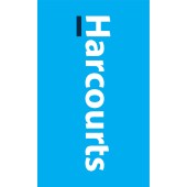 Harcourts Corporate Signboard Flag Cyan