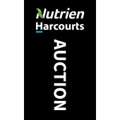 Nutrien Harcourts Auction (2020) Black Flag 900mm x 1500mm (Knitted)