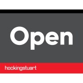 Hockingstuart Real Estate Open Flag 1100mm x 800mm 