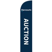 Harcourts Blue Auction Medium Feather Flag Kit
