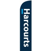 Harcourts Blue Corporate Medium Feather Flag Kit