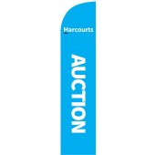 Harcourts Cyan Auction Medium Feather Flag Kit
