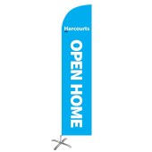 Harcourts Blue Open Home Medium Feather Flag Kit