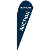 Harcourts Blue Auction Medium Teardrop Flag Kit