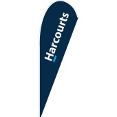 Harcourts Blue Corporate Medium Teardrop Flag Kit
