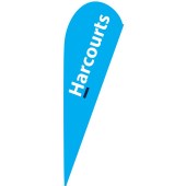 Harcourts Cyan Corporate Medium Teardrop Flag Kit