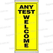 Any Test Welcome Flag