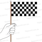 Chequered Flag Hand Flag Handwaver