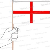 St Georges Cross Hand Flag Handwaver