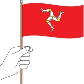 Isle of Man Hand Flag Handwaver