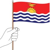 Kiribati Hand Flag Handwaver