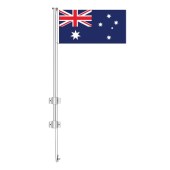 Wall Mounted Flagpole and Australian Flag Set